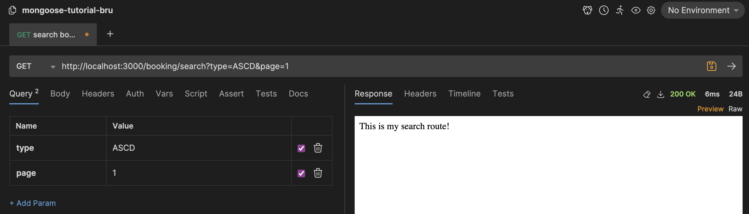 get query params